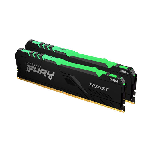 Kingston Fury Beast RGB 64GB (2x32GB) DDR4 3200MT/s CL16 Desktop Memory Kit