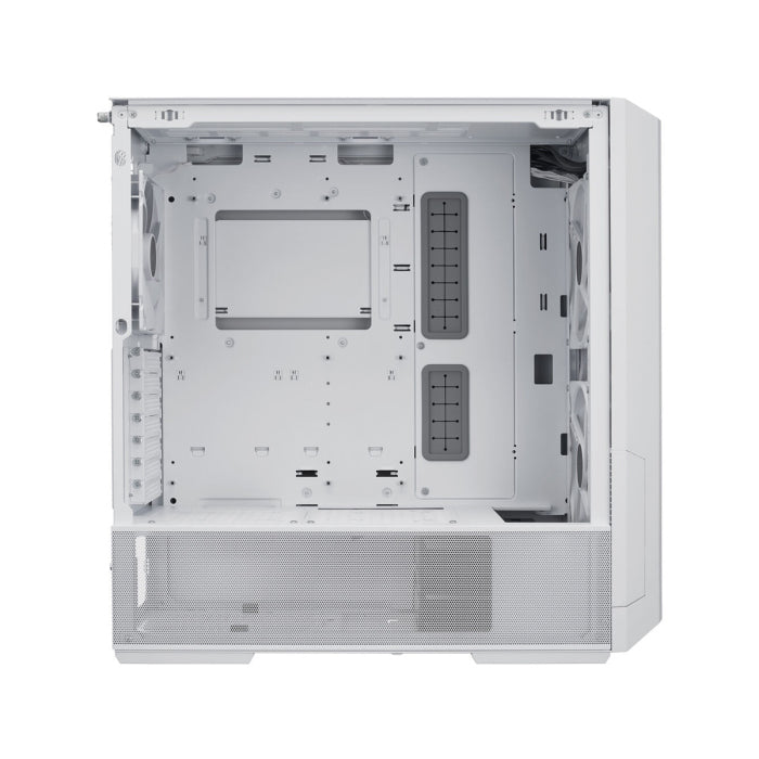 LIAN LI Lancool 216 RGB ATX Mid Tower Steel Tempered Glass Side Panel Case With 3 ARGB Fans - White