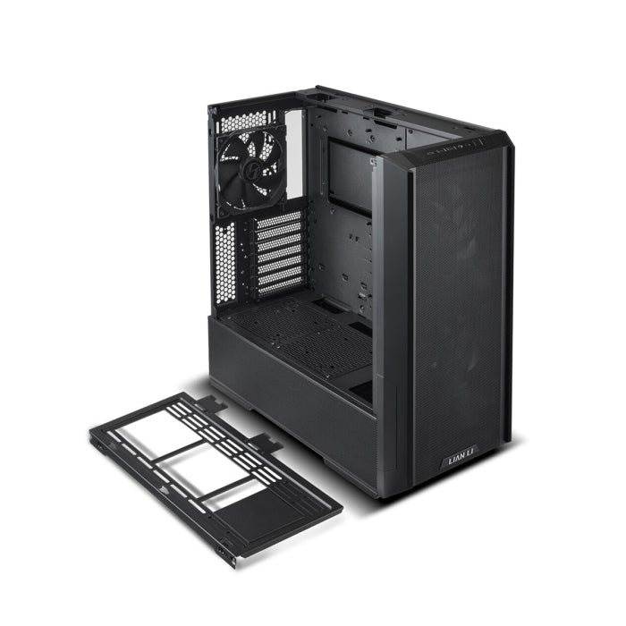 LIAN LI Lancool 216 RGB ATX Mid Tower Steel Tempered Glass Side Panel Case With 3 ARGB Fans - Black