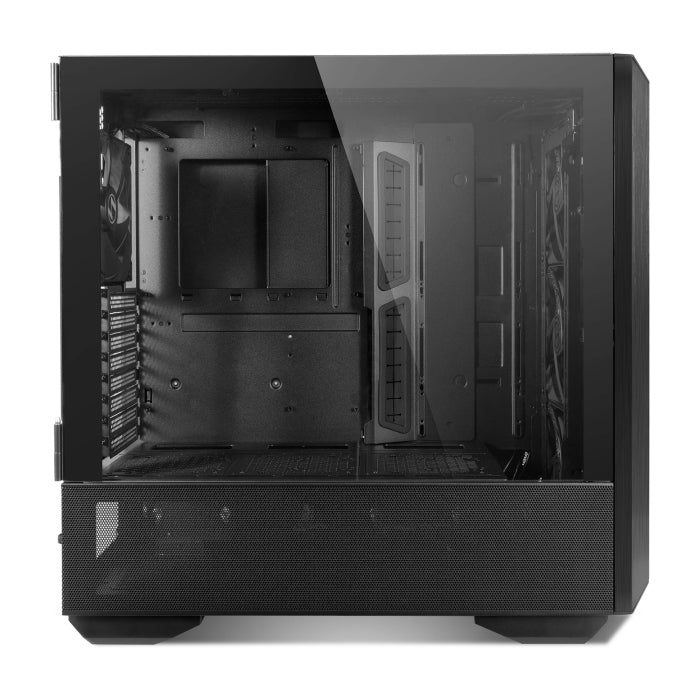 LIAN LI Lancool III RGB ATX Mid Tower Tempered Glass Side & Front Panel Aluminium Case with 4 ARGB Fans - Black