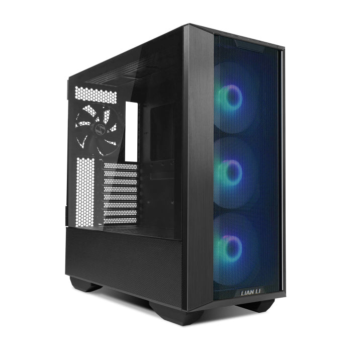 LIAN LI Lancool III RGB ATX Mid Tower Tempered Glass Side & Front Panel Aluminium Case with 4 ARGB Fans - Black