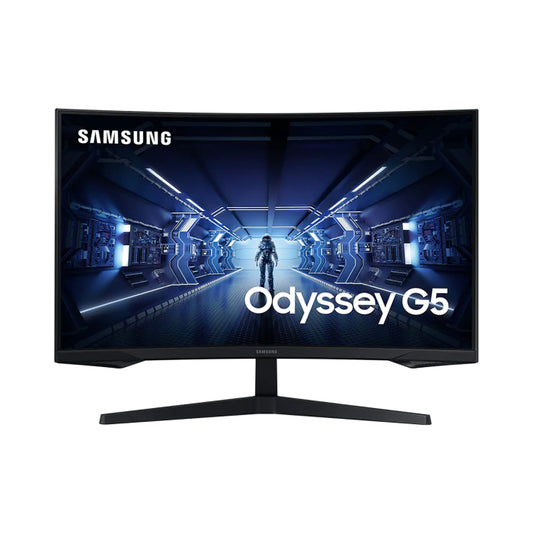 شاشة الألعاب المنحنية Samsung Odyssey G5 مقاس 27 بوصة WQHD 2K VA 144 هرتز 1 مللي ثانية - C27G55TQBM 