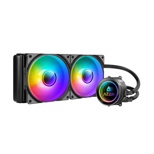 AZZA Galeforce 240mm ARGB CPU Liquid Cooler - Black