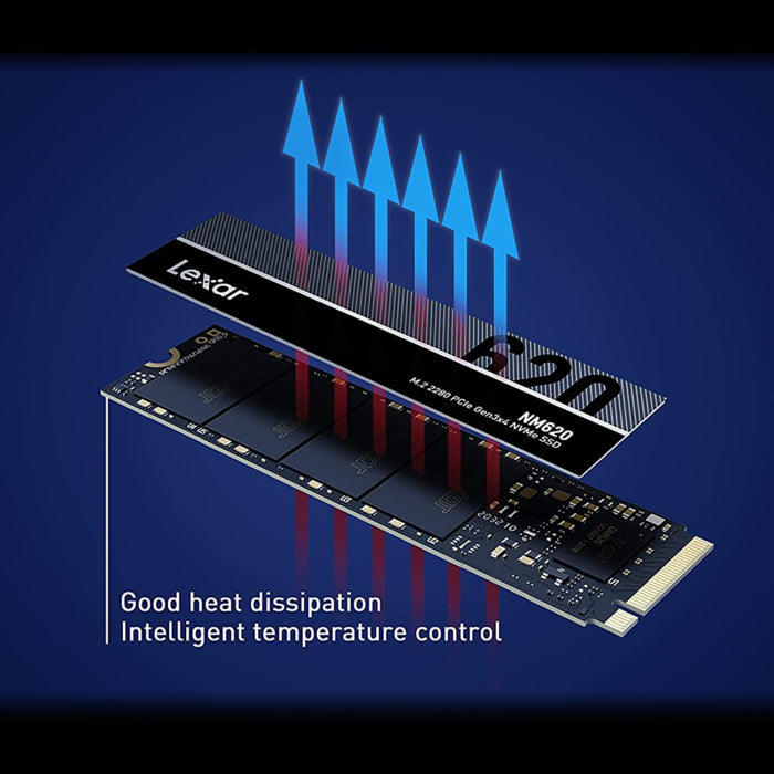 Lexar NM620 M.2 2280 PCIe Gen3x4 2TB NVMe SSD Up To 3500MB/s Read