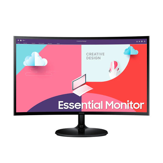 Samsung S3 S24C360EAM 24" VA 75Hz 4ms (GTG) FHD Essential 1800R Curved Monitor With AMD FreeSync