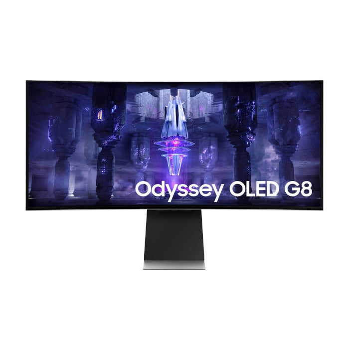 شاشة الألعاب Samsung Odyssey OLED G8 مقاس 34 بوصة 175 هرتز 0.1 مللي ثانية QHD منحنية للألعاب - S34BG850SM 