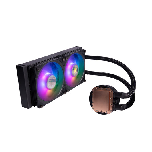 CoolerMaster MasterLiquid PL240 Flux ARGB CPU Liquid Cooler - Black