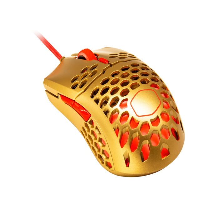 CoolerMaster MM711 Wired Gaming Mouse (60g) - Golden Red