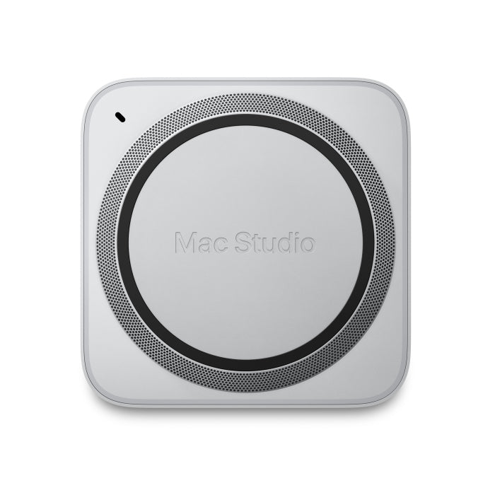 Apple Mac Studio M2 Max Chip، وحدة المعالجة المركزية 12-Core، و38-Core GPU، و16-Core Neural Engine، و96GB RAM، و2TB SSD - فضي 