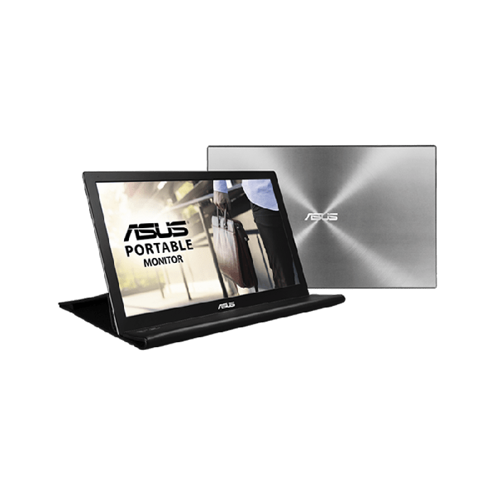 شاشة Asus 15.6 بوصة TN 60 هرتز 11 مللي ثانية محمولة فائقة الدقة USB HD - MB168B 