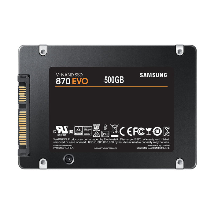 Samsung 870 EVO 500GB SATA 2.5" SSD Up to 560 MB/s Read Speed