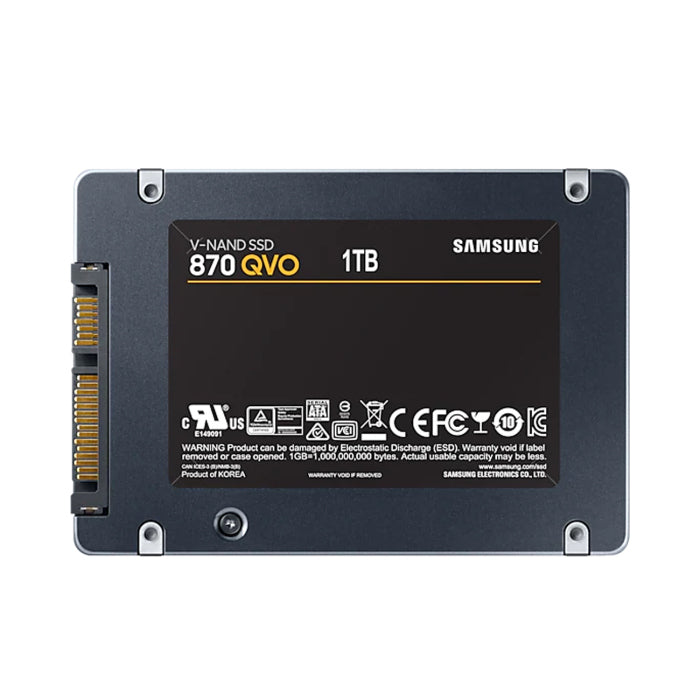 Samsung 870 QVO 1TB SATA 2.5" SSD Up to 560 MB/s Read Speed