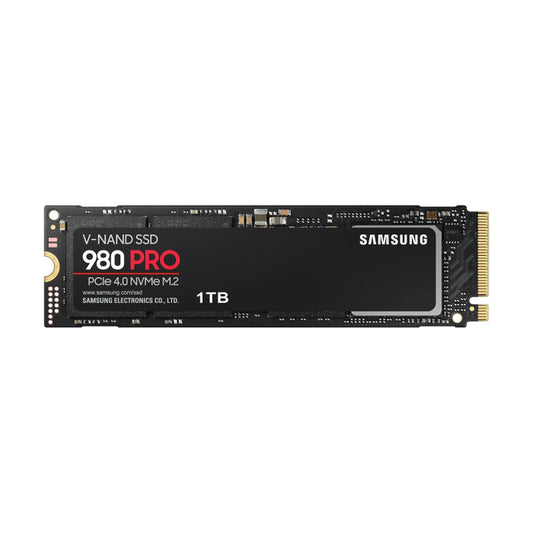 Samsung 980 Pro 1TB PCle 4.0 NVMe M.2 SSD R/W Up to 7,000/5000 MB/s