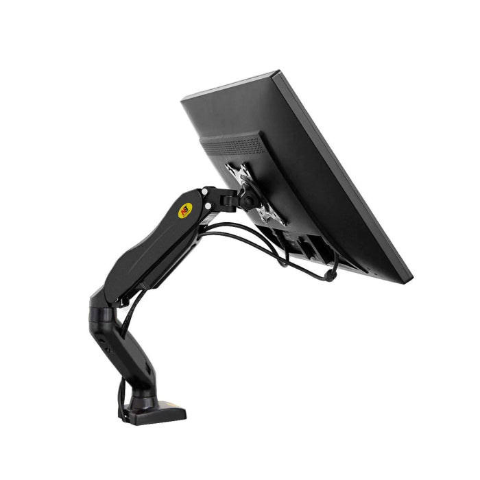 North Bayou F80 Single Arm (17"-30") Gas-Strut Flexi Mount Desktop Built With Interactive Ergonomical Concepts