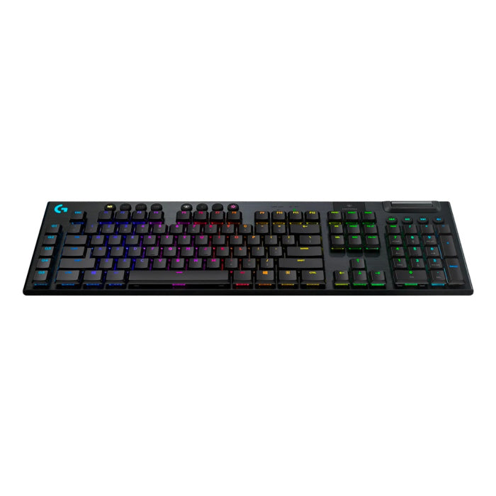 Logitech G915 Light Speed Light Sync RGB Wireless/BT/USB-C Mechanical Gaming Keyboard GL Clicky Switch