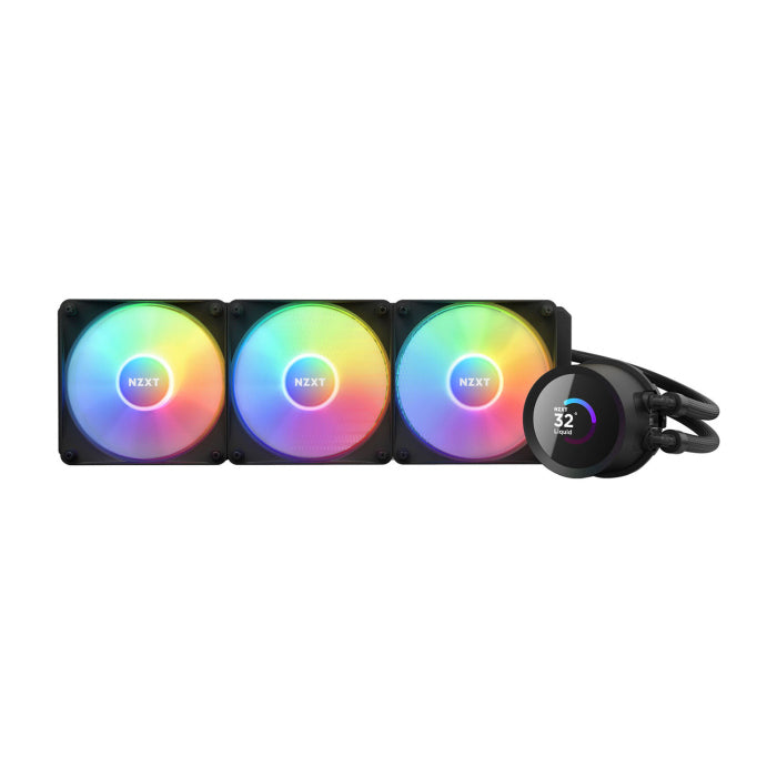 NZXT Kraken 360 RGB 360mm Liquid Cooler With LCD Display - Black