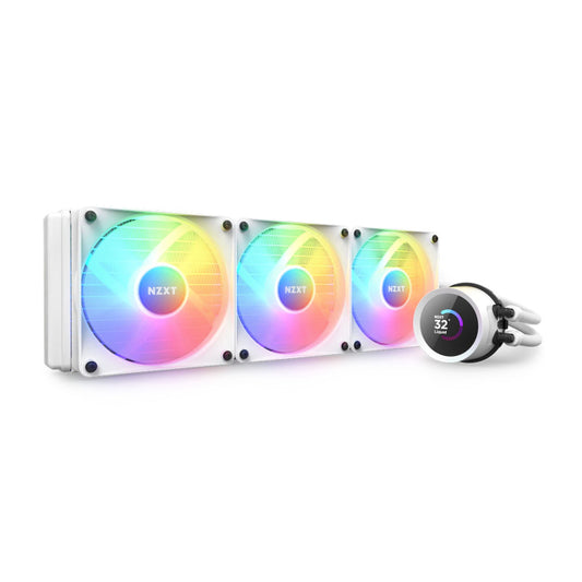 NZXT Kraken 360 RGB 360mm Liquid Cooler With LCD Display - White