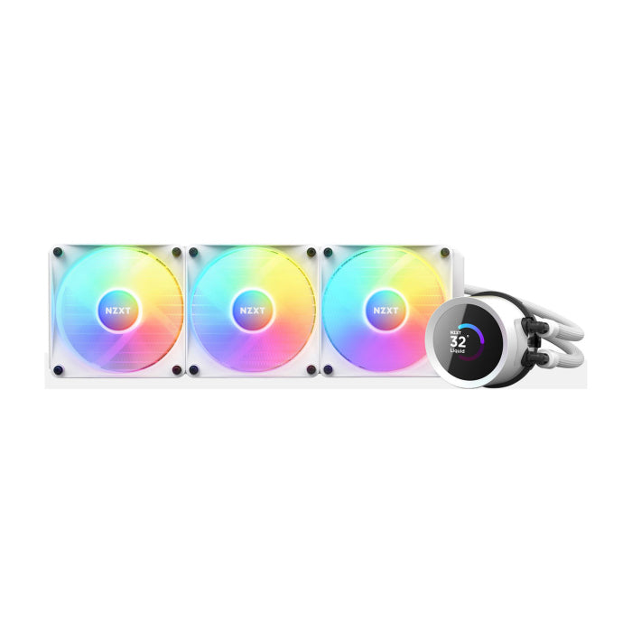 NZXT Kraken 360 RGB 360mm Liquid Cooler With LCD Display - White