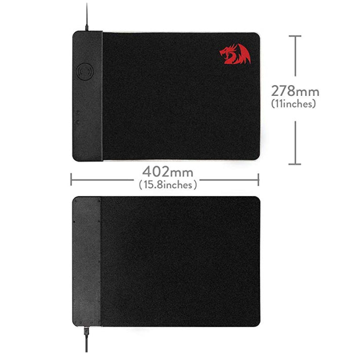 Redragon P025 RGB Gaming MousePad with Wireless Charger