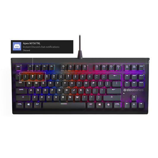 لوحة مفاتيح ميكانيكية خطية للوحة المفاتيح الميكانيكية من الألومنيوم من Steelseries Apex M750 