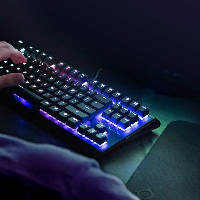 لوحة مفاتيح ميكانيكية خطية للوحة المفاتيح الميكانيكية من الألومنيوم من Steelseries Apex M750 