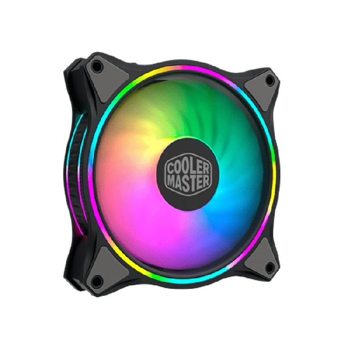 Cooler Master Master Fan MF120 HALO 120mm Fan 3-in-1 Pack with Duo-Ring ARGB Lighting - White