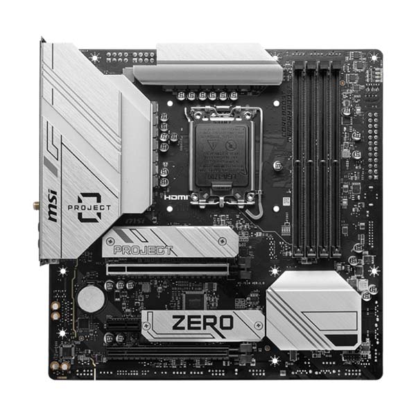 MSI B760M PROJECT ZERO DDR5 Motherboard - White