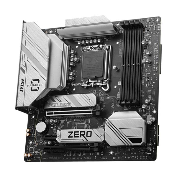 MSI B760M PROJECT ZERO DDR5 Motherboard - White