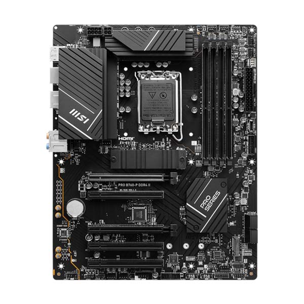 MSI PRO B760-P DDR4 II ATX Motherboard - Black