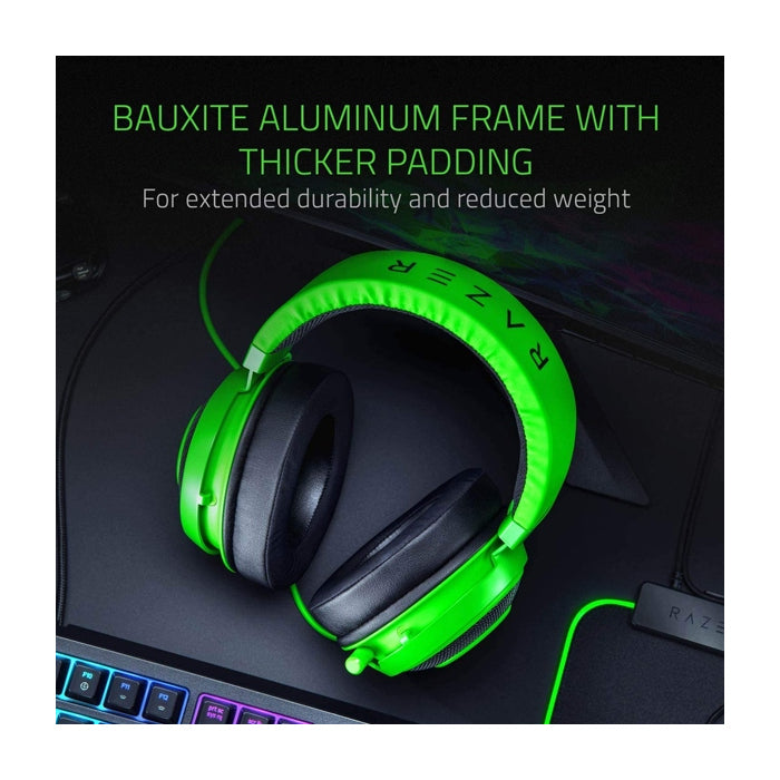 Razer Kraken X 7.1 Surround Sound Multi-Platform Wired Gaming Headset - Green