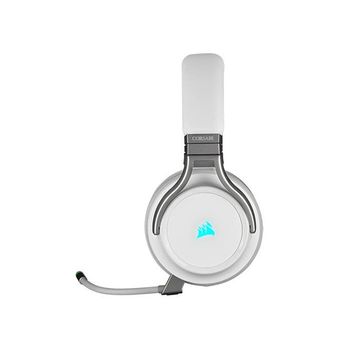 Corsair Virtuoso RGB 7.1 High-Fidelity Wireless/USB/3.5mm Gaming Headset For PC,PS4/PS5 & Smart Devices-White