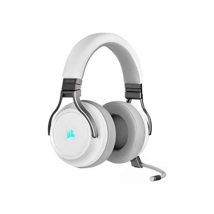 Corsair Virtuoso RGB 7.1 High-Fidelity Wireless/USB/3.5mm Gaming Headset For PC,PS4/PS5 & Smart Devices-White