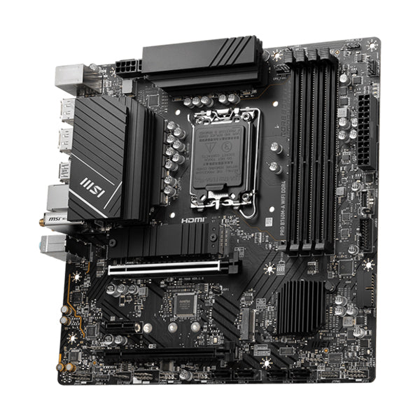 MSI PRO B760M-A WIFI DDR4 mATX Motherboard - Black