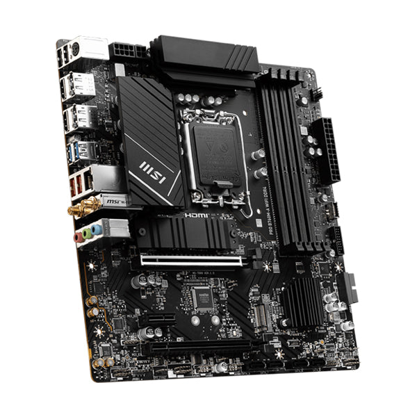 MSI PRO B760M-A WIFI DDR4 mATX Motherboard - Black