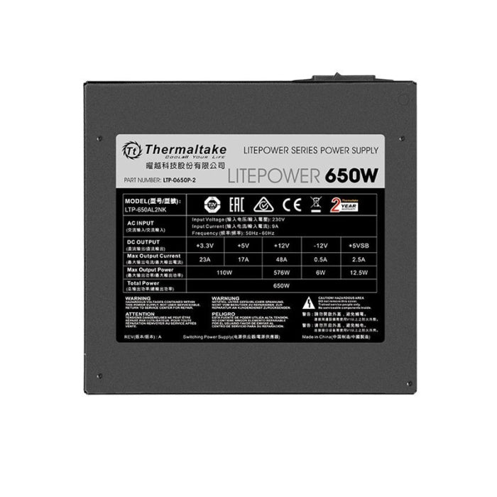 Thermaltake Litepower Series 650W ATX Power Supply