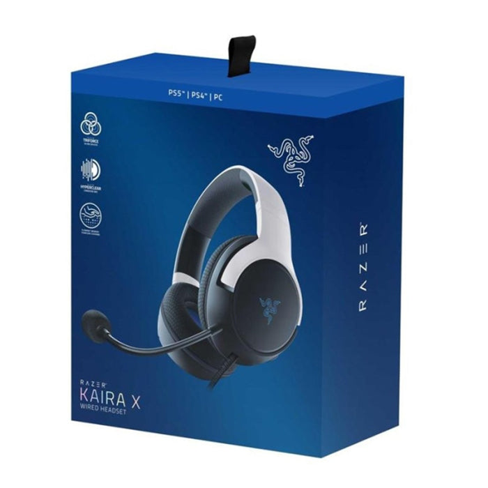 Razer Kaira X Wired Gaming Headset For PC,PS5/4,Nintendo & Mobile Devices -White