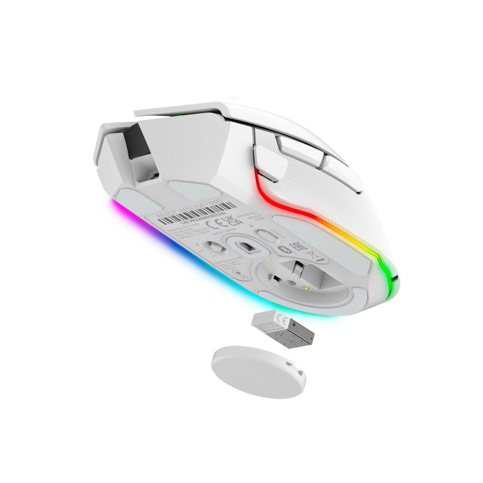 Razer Basilisk V3 Pro Customizable Wireless Ergonomic Gaming Mouse With Razer Chroma RGB - White Edition