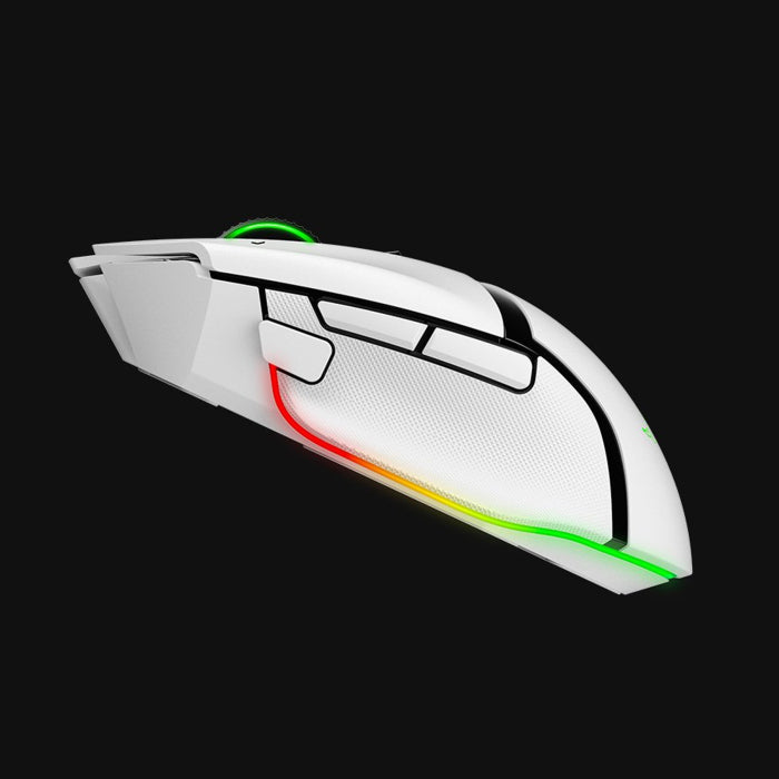 Razer Basilisk V3 Pro Customizable Wireless Ergonomic Gaming Mouse With Razer Chroma RGB - White Edition