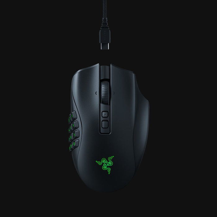 Razer Naga V2 Pro, MMO Wireless Gaming Mouse with HyperScroll Pro Wheel