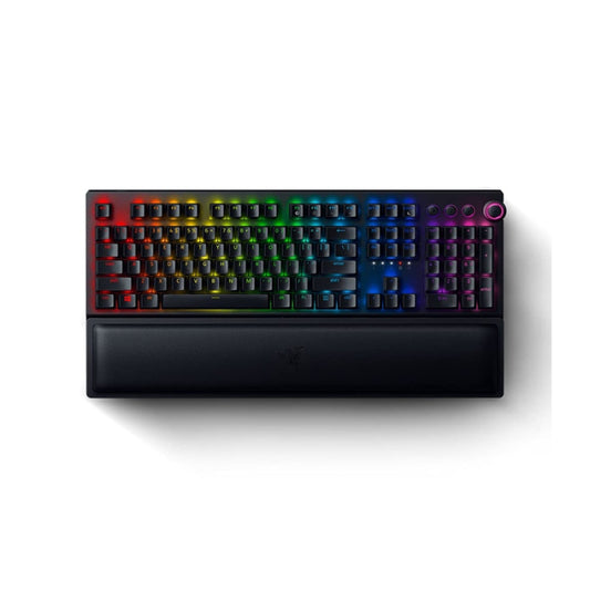 Razer Blackwidow V3 Pro Wireless/Bluetooth & Wired Mechanical Gaming Keyboard Linear and Silent Yellow Switches