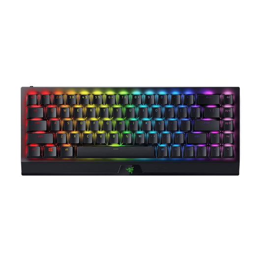 Razer BlackWidow V3 Mini HyperSpeed Wireless 65% RGB Mechanical Gaming Keyboard, Phantom Edition (Yellow Switch), US Layout - Black