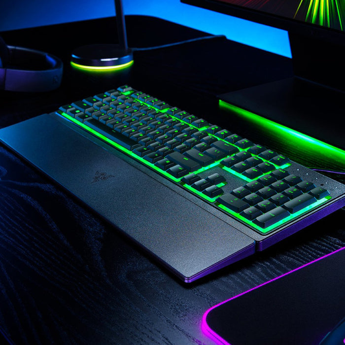 Razer Ornata V3 Low Profile RGB Lighting Zones Wired Gaming Keyboard With Silent Membrane Switches