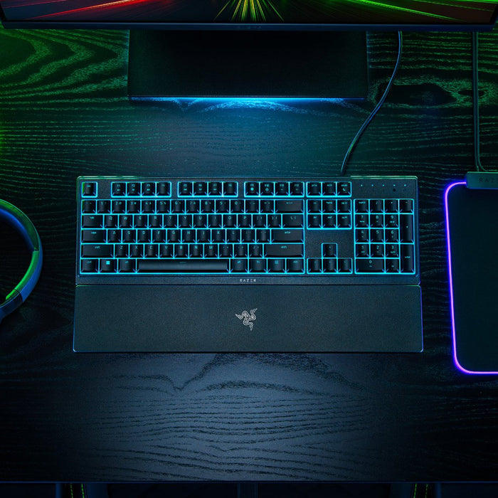 Razer Ornata V3 Low Profile RGB Lighting Zones Wired Gaming Keyboard With Silent Membrane Switches