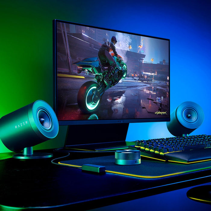 Razer Nommo V2 Pro 2.1 Gaming Speakers Wireless Subwoofer THX Spatial Audio Chroma RGB Full-Range Drivers