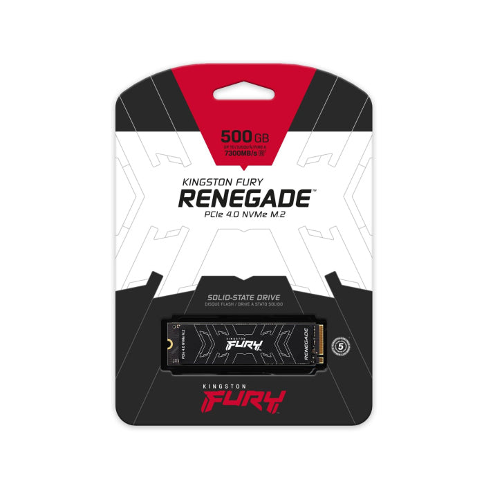 Kingston Fury Renegade M.2 PCIe Gen 4.0 500GB NVMe SSD Up To 7300MB/s Read