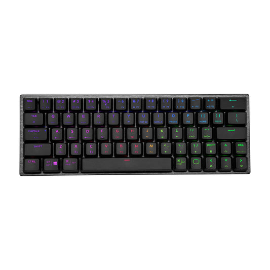 Cooler Master SK622 Wireless/Bluetooth 60% RGB Mechanical Keyboard With Low Profile Clicky Blue Switch - Black