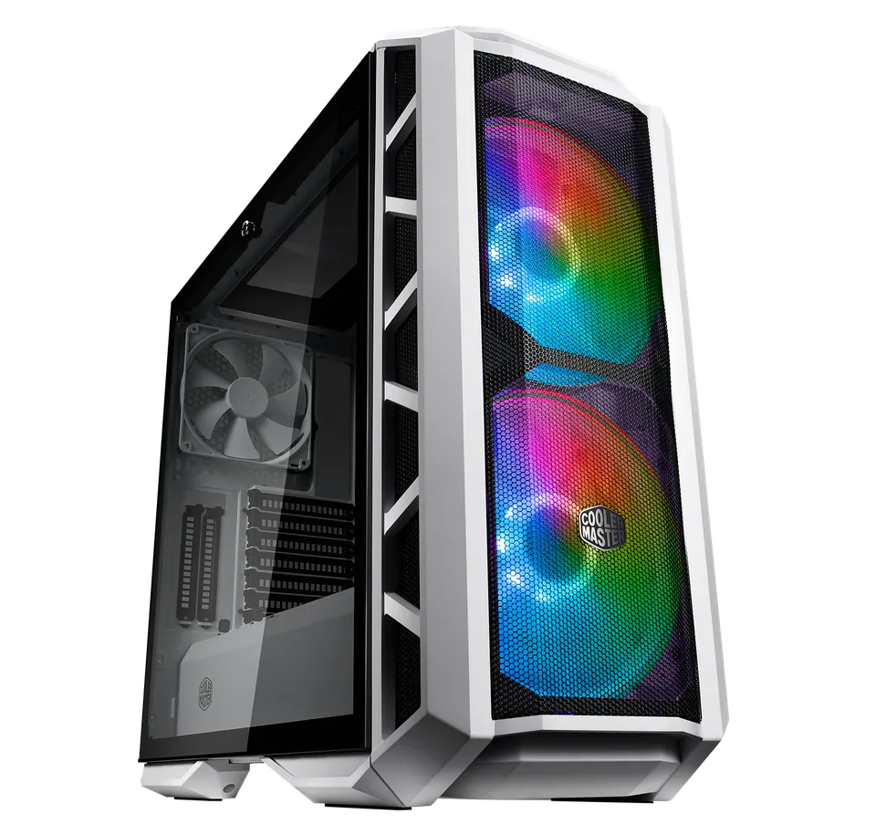 Cooler Master Master Case H500P ARGB Mesh Mid Tower Case - White