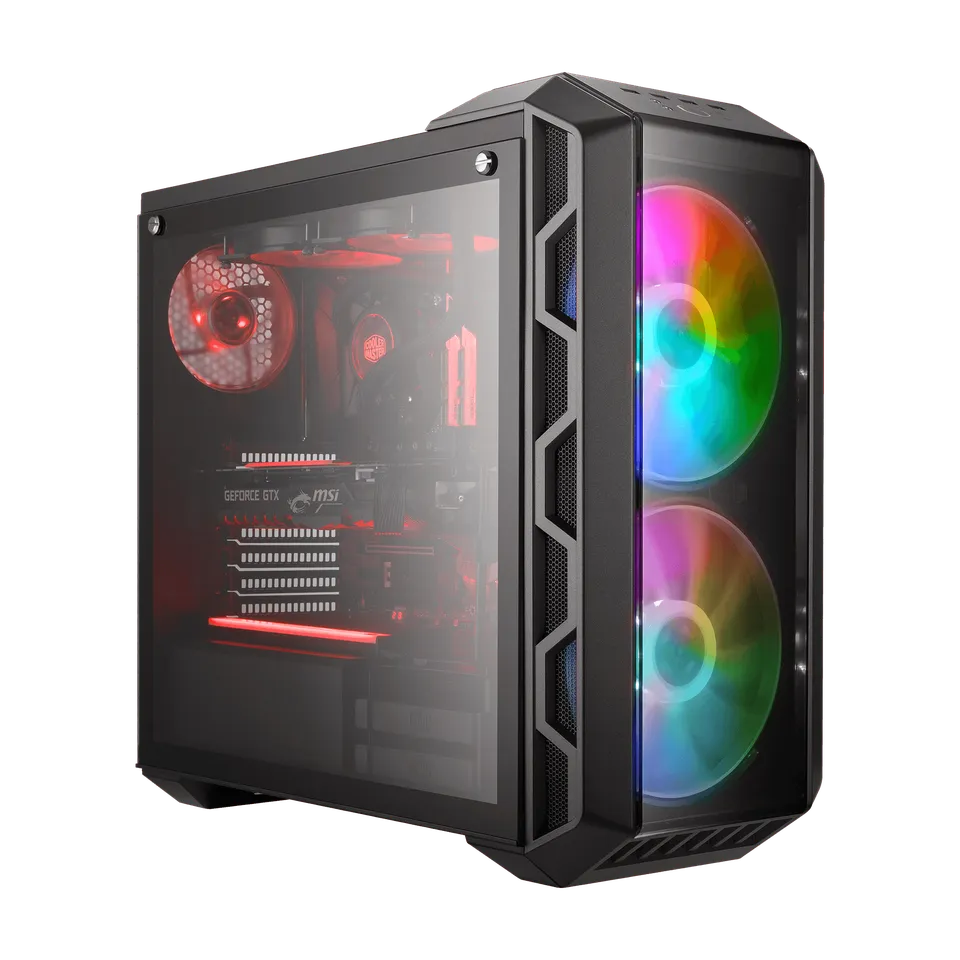 Cooler Master MasterCase H500 ARGB Mid Tower Case - Black