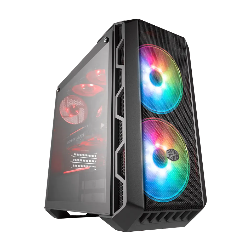 Cooler Master MasterCase H500 ARGB Mid Tower Case - Black