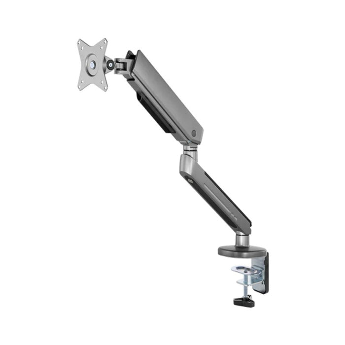 Twisted Minds Single Monitor Arm - Grey (17"-32" Flat & Curved Monitors) With RGB Lighting